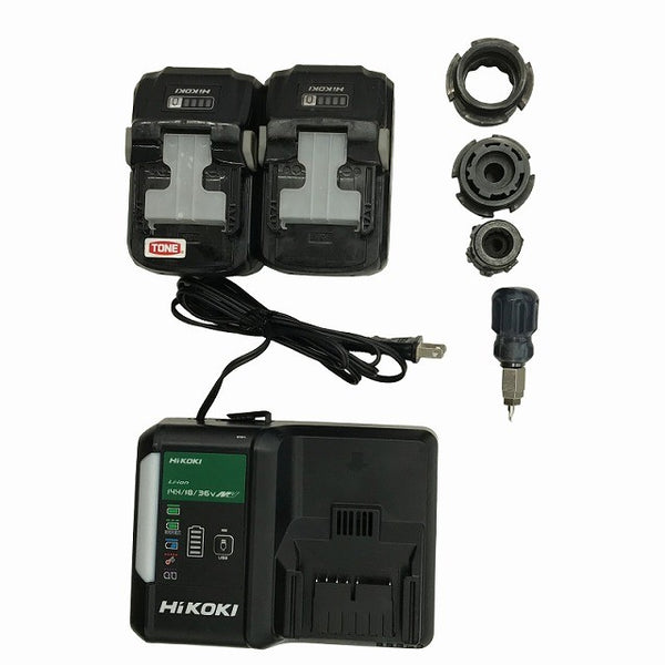 ☆中古品☆TONE トネ 36V コードレスシャーレンチ CSM220 マルチボルトバッテリー2個(BSL36B18)充電器 ケース付 充電式シャーレンチ137017 - 10