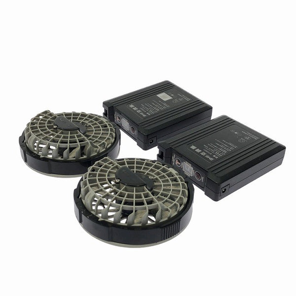 ☆中古品☆セフト研究所 空調服 BT23231 ファン+バッテリー2個+ケーブル+ACアダプタ 暑さ対策 熱中症対策131625 - 5