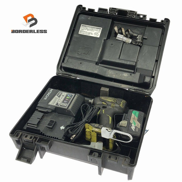 ☆中古品☆ HITACHI 日立工機 18V コードレスインパクトドライバー WH18DDL2 本体+マルチボルトバッテリー1個(2.5Ah)充電器+ケース129702 - 1