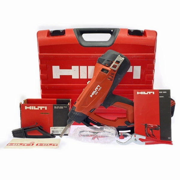 ☆中古品☆ HILTI ヒルティ ガス式鋲打機 GX120-ME 本体+ケース ガス式鋲打ち機 ガスネイラー ガス銃 おまけ付♪130455 - 3