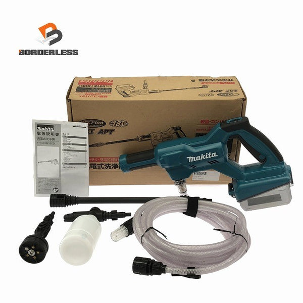 ☆比較的綺麗☆makita マキタ 18V 充電式洗浄機 MHW180DZ 本体+ホース+付属品 コードレス バッテリー式 洗車137058 - 1