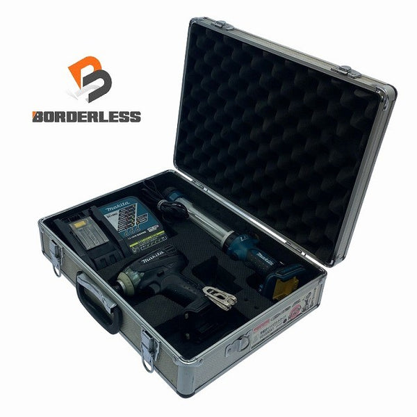 ☆中古品☆makita マキタ 14.4V 充電式インパクトドライバ TD133D ライト ML184 充電器 DC18RC 3点セット110838 - 1