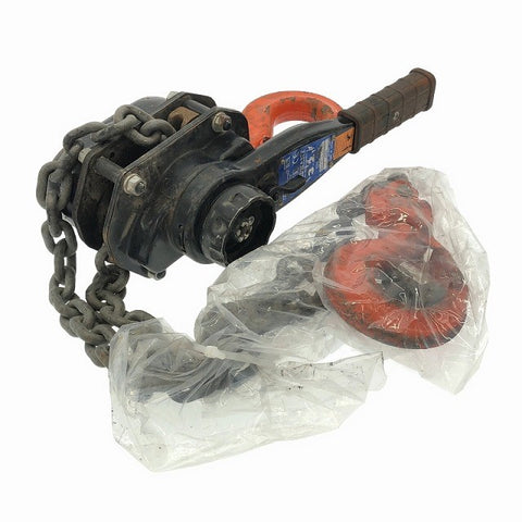 ☆中古品☆ELEFHANT 象印 エレファント 強力レバーホイスト YA-320 3.2TON 3.2ton 標準揚程1.5ｍ チェーンレバーブロック - 0