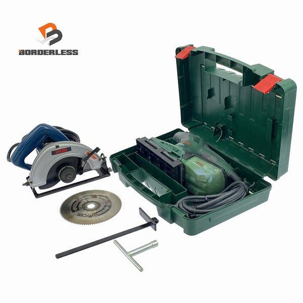 ☆中古品2点セット☆RYOBI リョービ 100V ブレーキ付丸ノコ W-560PS BOSCH ボッシュ 100V オーダビダルサンダー PSS200A128711 - 1