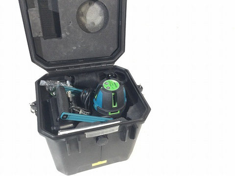 ☆比較的綺麗☆makita マキタ 10.8V 充電式屋内・屋外兼用追尾墨出し器 SK506GDN 受光器 充電器 ケース グリーンレーザー墨出し器125376 - 0