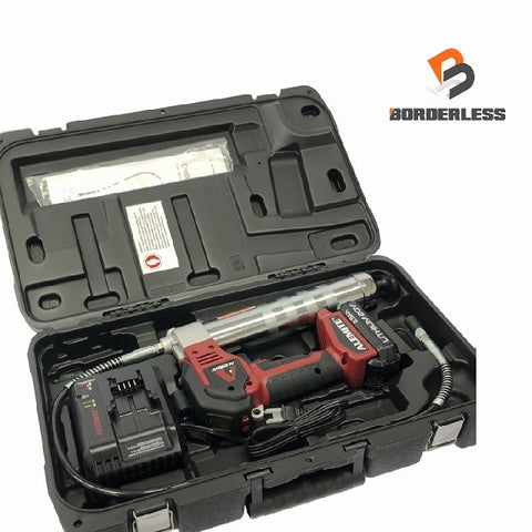 ☆未使用品☆ALEMITE アレマイト 20V充電式グリスガン 596-A1 バッテリー1個 充電器 ケース付 グリースガン Grease Gun - 0