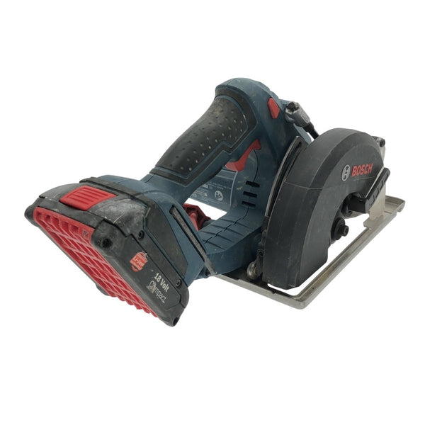 ☆中古品☆BOSCH ボッシュ 18V 充電式チップソーカッター GKM18V-LI バッテリ2個(2.6Ah 1.3Ah) 充電器付 チップソー切断機118645 - 2