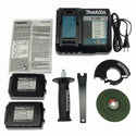 ☆未使用品☆makita マキタ 18V 100mm 充電式ディスクグラインダー GA418DRGX バッテリー2個(18V 6.0Ah) 充電器 ケース付130761 - 10