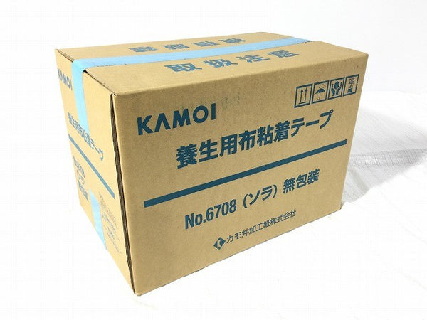 ☆未使用☆KAMOI カモ井加工紙 養生用布粘着テープ NO.6708 25mm×25m 60巻入 ソラ無包装 水色 カモ井加工紙株式会社117146 - 3