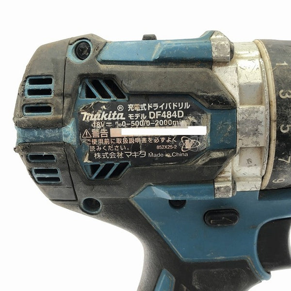 ☆中古品☆makita マキタ 18V 充電式ドライバドリル DF484D バッテリ1個(18V3.0Ah)付き ドリルドライバー ドライバードリル - 9