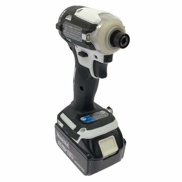 ☆未使用品☆makita マキタ 18V 充電式インパクトドライバ TD171DRGXW 白/ホワイト バッテリー2個 充電器 ケース付134903 - 5