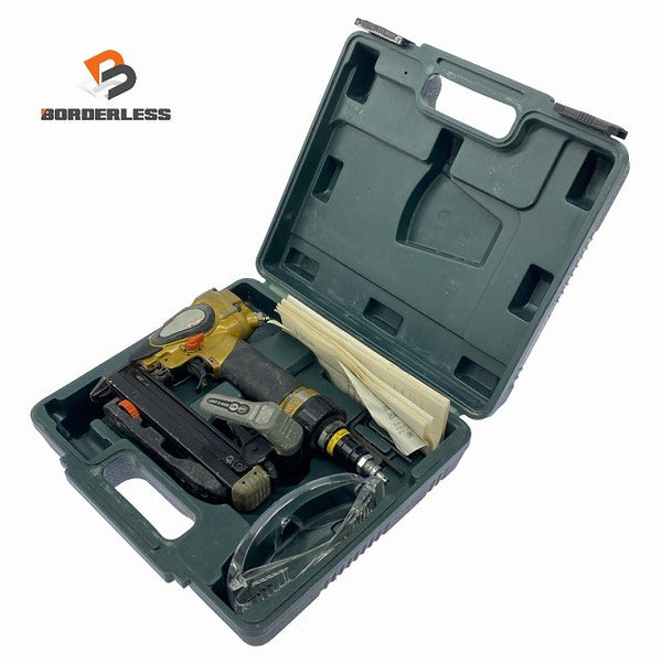 ☆中古品☆HITACHI 日立工機 高圧 エアタッカー N2504HM 本体+ケース ステープル エアータッカー エア工具 エアー工具 エアツール128457 - 1