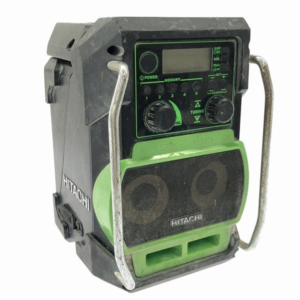 ☆中古品☆HITACHI 日立工機 9.6～18V コードレスラジオ UR18DSL バッテリ1個(BSL1430)付 防災 キャンプ アウトドア131951 - 3