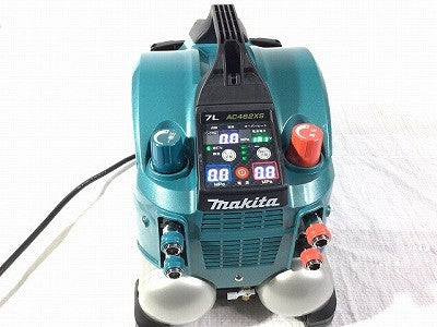 ☆未使用品☆makita マキタ 100V 7L 高圧/常圧 両用 エアコンプレッサー AC462XS 青/ブルー コンパクト低騒音エアー116362 - 9