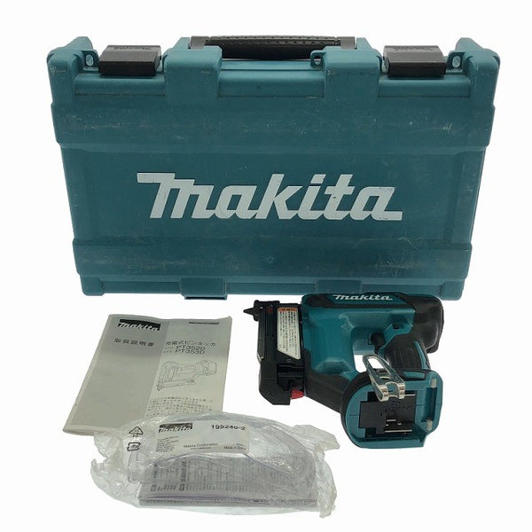 ☆中古品☆ makita マキタ 18V 35mm 充電式ピンタッカー PT353DZK 青/ブルー 本体+パーツ+ケース 116043 - 3