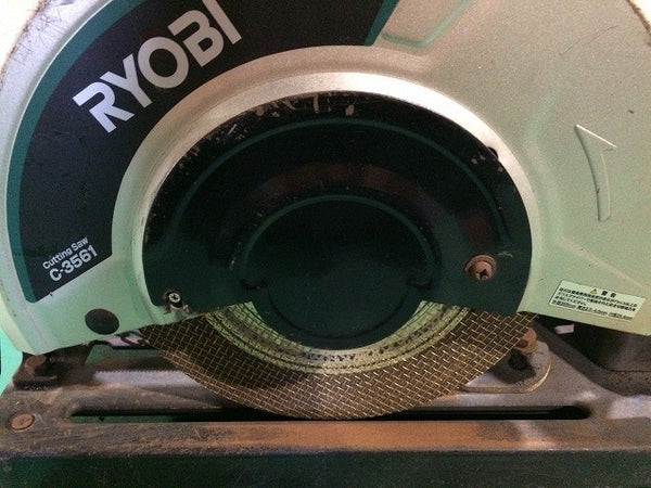 ☆中古品☆RYOBI リョービ 100V 355mm 高速切断機 C-3561 高速カッター ライトカッター 砥石切断機 鉄工用 ※コメント必読115482 - 9