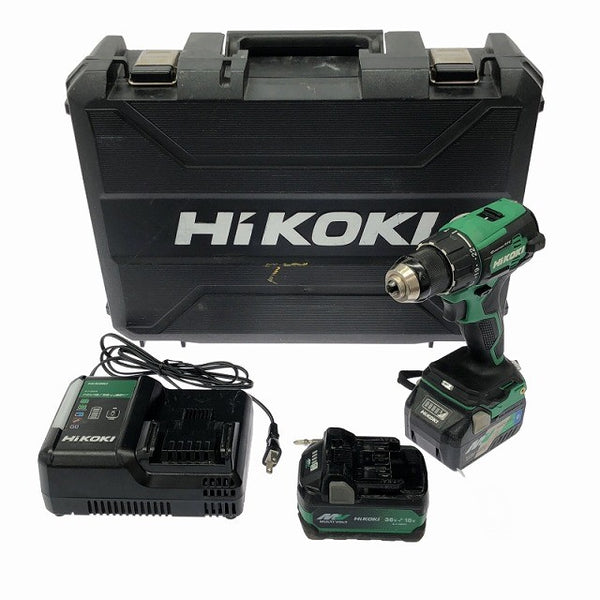 ☆中古品☆ HIKOKI ハイコーキ 36V 13mm コードレス振動ドライバドリル DV18DE 本体+バッテリー2個+充電器+ケース 116482 - 3