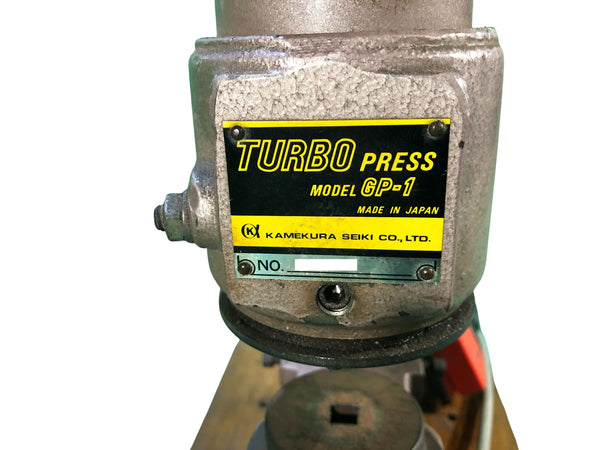 ☆中古品☆KAMEKURA 亀倉精機 ターボプレス GP-1 パンチセット5組付 電動油圧式 ポートパンチャー プレス機 デスクパンチャー - 8