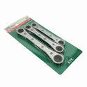 ☆未使用品☆KTC 板ラチェットメガネレンチセット 3本組 RM03 (RM-14X17/12X14/10X12) 板ラチェットめがねレンチ ギアレンチ - 3
