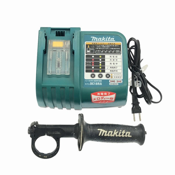☆中古品☆makita マキタ 14.4V 16mm 充電式ハンマドリル HR162D 白 充電器(DC18RA)付 コードレス ハンマードリル 穴あけ113984 - 10