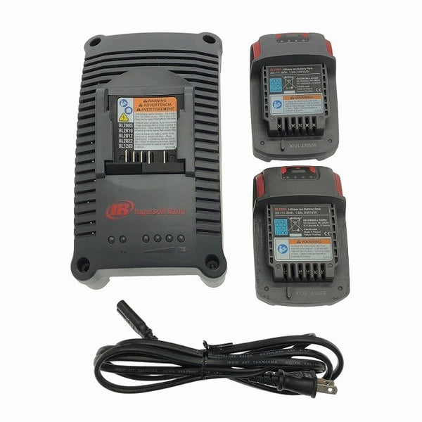 ☆美品☆ Ingersoll Rand インガソールランド 20V 充電式インパクトレンチ W5153 バッテリ2個(20V 1.5Ah) 充電器 ケース付116896 - 10