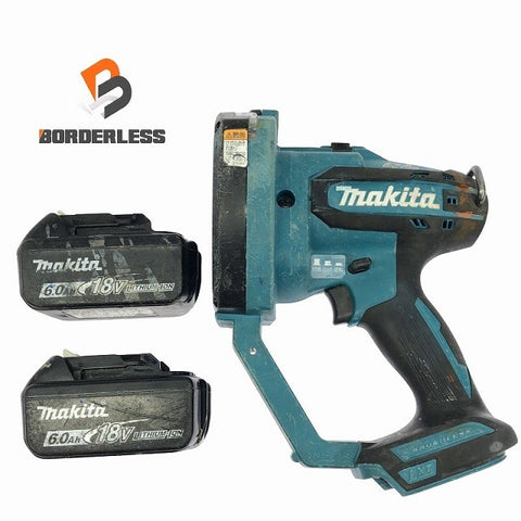 ☆中古品☆makita マキタ 14.4V/18V 充電式全ネジカッター SC102D バッテリー2個(18V 6.0Ah)