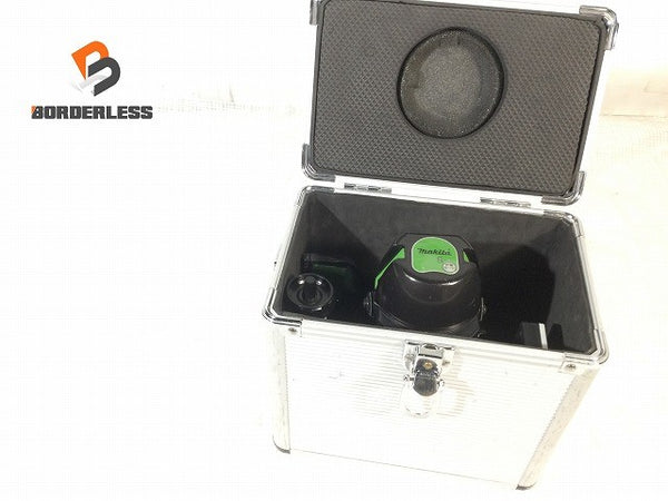 ☆比較的綺麗☆makita マキタ 屋内・屋外兼用墨出し器 SK310GP 受光機(LDG-1) ケース付 グリーンレーザー墨出し器 光学測定器114938 - 1