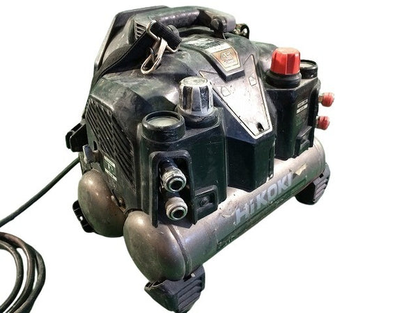 ☆中古品☆HIKOKI ハイコーキ 100V 8L 常圧/高圧 エアコンプレッサー EC1245H3 黒/ブラック エアーツール - 2