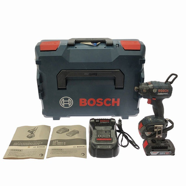 ☆中古品☆BOSCH ボッシュ 18V 充電式インパクトドライバ GDR18V-EC バッテリー2個(18V 4.0Ah 2.0Ah) 充電器付き130391 - 3