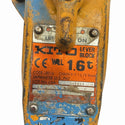 ☆中古品 2個セット☆KITO キトー レバーブロック L5形 LB016 2個 荷重1.6ton 揚程1.5m レバーホイスト ガッチャ 荷締め 荷揚げ131745 - 9