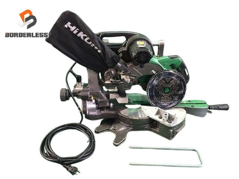 ☆中古品☆ HiKOKI ハイコーキ 190mm 卓上スライド丸のこ C7RSHD ダストバッグ付き レーザーマーカ搭載 切断機