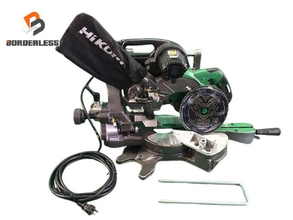 ☆中古品☆ HiKOKI ハイコーキ 190mm 卓上スライド丸のこ C7RSHD ダストバッグ付き レーザーマーカ搭載 切断機 - 1