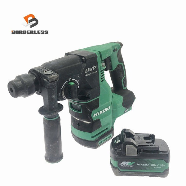 ☆比較的綺麗☆HiKOKI ハイコーキ 36V 28mm コードレスロータリハンマドリル DH3628DA バッテリー1個(BSL36A18X)付135799 - 1