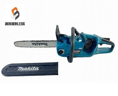☆中古品☆makita マキタ 18V 350mm 充電式チェンソー MUC353D 青 本体のみ コードレス バッテリー式 チェーンソー 造園