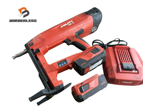 ☆比較的綺麗☆HILTI ヒルティ 21.6V 充電式留付けツール BX3-ME バッテリ2個 4.0AH 充電器 コンクリートネイラー 鋲打機125298