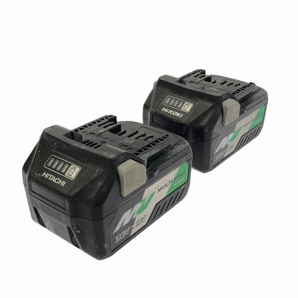 ☆中古品2点セット☆HiKOKI ハイコーキ 36V 2.5Ah 純正 マルチボルトバッテリー BSL36A18 リチウムイオンバッテリー 蓄電池 - 2