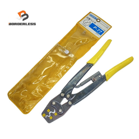 ☆中古品☆HOZAN ホーザン 圧着工具 P-77 リングスリーブ用 手動式 圧着機 ハンドプレス 圧着ペンチ 電工工具118504