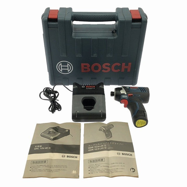 ☆美品☆BOSCH ボッシュ 10.8V バッテリーインパクトドライバー GDR10.8V-LI バッテリー(10.8V 2.0Ah) 充電器付き125687 - 3