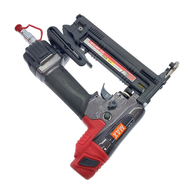 ☆比較的綺麗☆MAX マックス 38mm 高圧 フロアタッカ HA-38F3(D)-G 平打ちアタッチメント 保護メガネ 説明書 ケース付118103 - 6