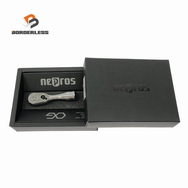 ☆未使用品☆nepros ネプロス 9.5sq コンパクトショートラチェットハンドル NBRC390S 小型 ソケットハンドル ラチェットレンチ133789 - 1