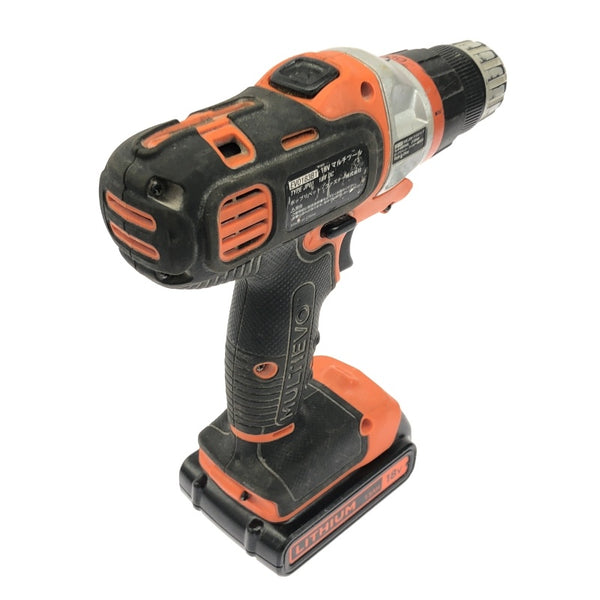 ☆中古品☆BLACK+DECKER 18V コードレスマルチツール EVO183B1 バッテリ2個(1.5Ah)充電器 ドリル サンダー ジグゾーヘッド付118065 - 6