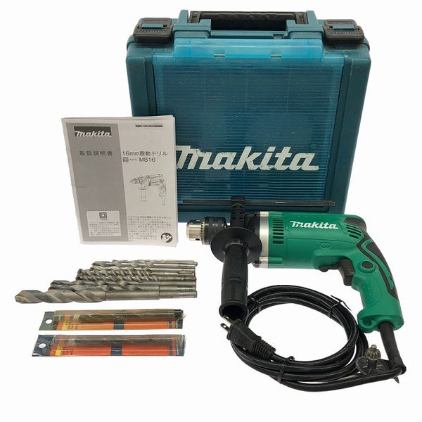 ☆比較的綺麗☆makita マキタ 100V 16mm 震動ドリル M816K ケース付 コード式 振動ドリル 電動ドリル 穴あけ DIY132982 - 3
