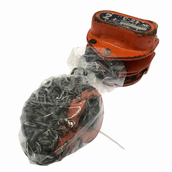 ☆中古品☆ELEPHANT エレファント フック式 チェーンブロック C-21/C21型 C21-02030 荷重2ton 吊り具 象印チェンブロック132946 - 4