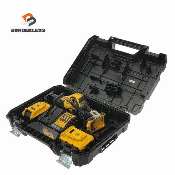 ☆中古品☆DEWALT デウォルト 18V コンパクトレシプロソー DCF887M2 バッテリ2個(5.0Ah) 充電器 ケース付 充電式 コードレス129035 - 1