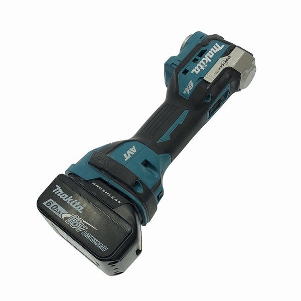 ☆美品☆makita マキタ 18V 充電式マルチツール TM52DRG バッテリ1個(18V 6.0Ah) 充電器 ケース付 コードレス カットソー - 4