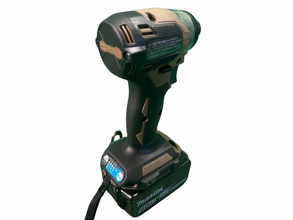 ☆未使用品☆ makita マキタ 18V 充電式インパクトドライバ TD173DGXAB 茶/ブラウン バッテリー2個(18V 6.0Ah)充電器+ケース132960 - 6