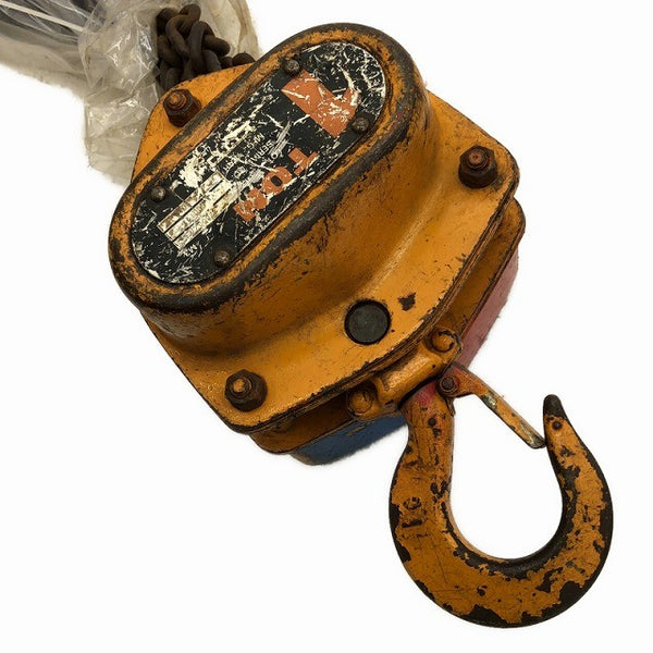 ☆中古品2個セット☆KITO キトー チェーンブロック M3形 CB010 荷重1.0ton/1ton 揚程2.5m 手動式 チェンブロック 吊り具 荷揚げ136498 - 7