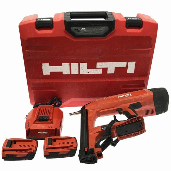 ☆中古品 HILTI ヒルティ 21.6V 充電式鋲打ち機 BX3-L バッテリ2個(2.6Ah)充電器 ケース 鋲打機 コンクリートネイラー ピン打機136088 - 3