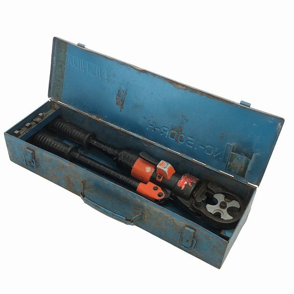 ☆中古品☆NISHIDA 西田製作所 油圧端子圧着機 NC-150DR-H ダイス4個 ケース付 手動式 油圧式 圧着工具136872 - 2