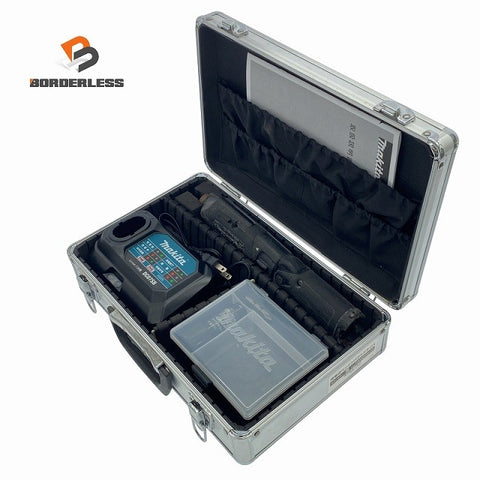 ☆中古品☆makita マキタ 7.2V 充電式ペンインパクトドライバー TD022D 黒 バッテリ1個(1.0Ah) 充電器 ケーｽ付 コードレス120213